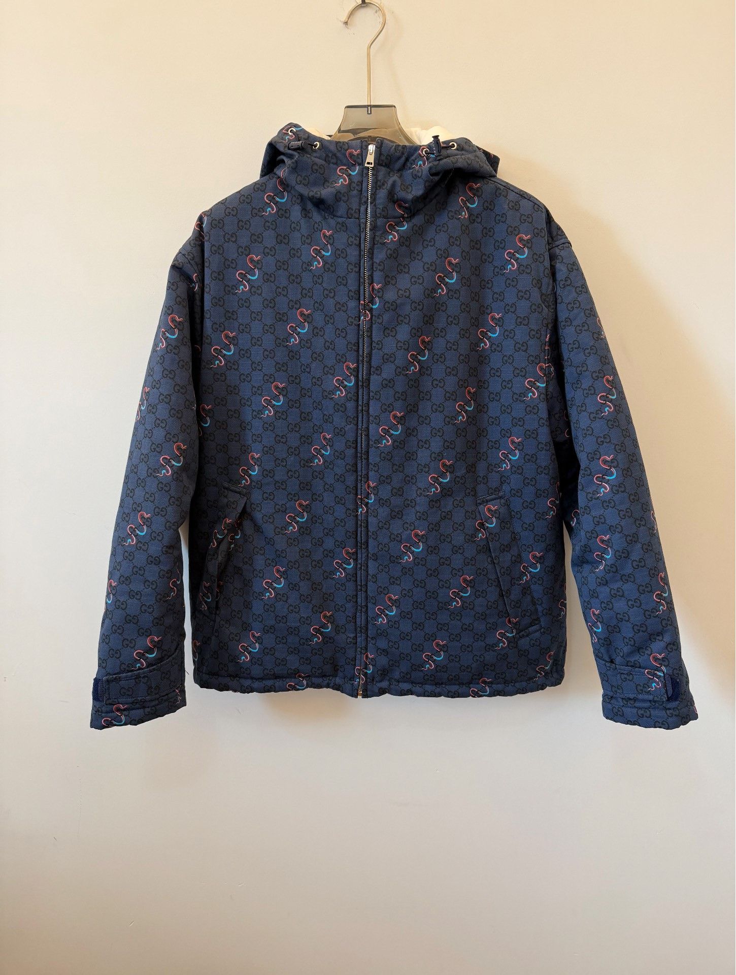 Gucci Gucci Printed Blue Light Jacket 48 Men Size US XL / EU 56 / 4 - 1 Thumbnail