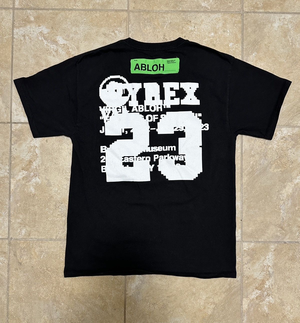 Virgil Abloh Virgil Abloh Brooklyn Museum FOS Cat Pyrex Tee Size Medium Size US M / EU 48-50 / 2 - 2 Thumbnail