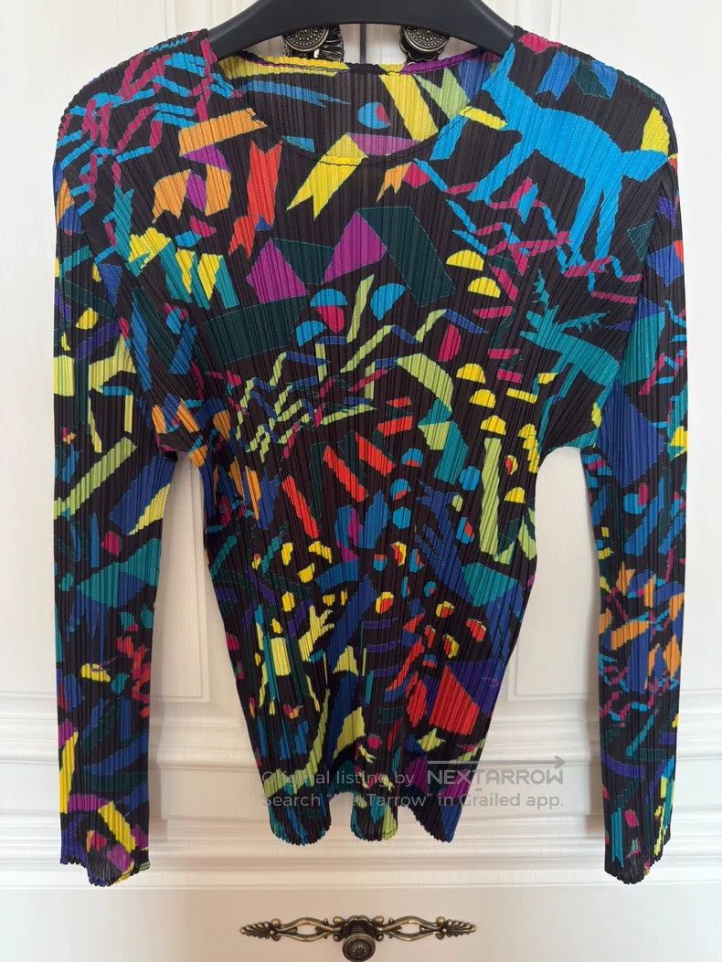 Issey Miyake Issey Miyake Black Long Sleeve Top Size XL / US 12-14 / IT 48-50 - 1 Thumbnail