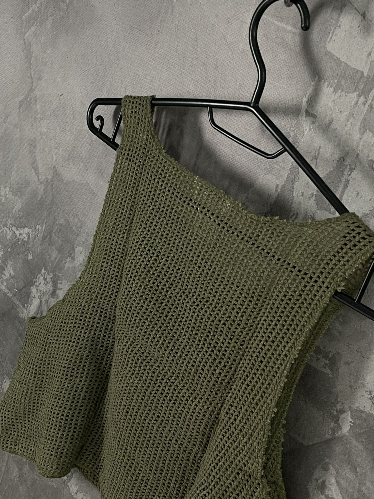 Japanese Brand × Vintage Vintage Y2K Mesh Military Faded Distressed Tank Top Size M / US 6-8 / IT 42-44 - 7 Thumbnail