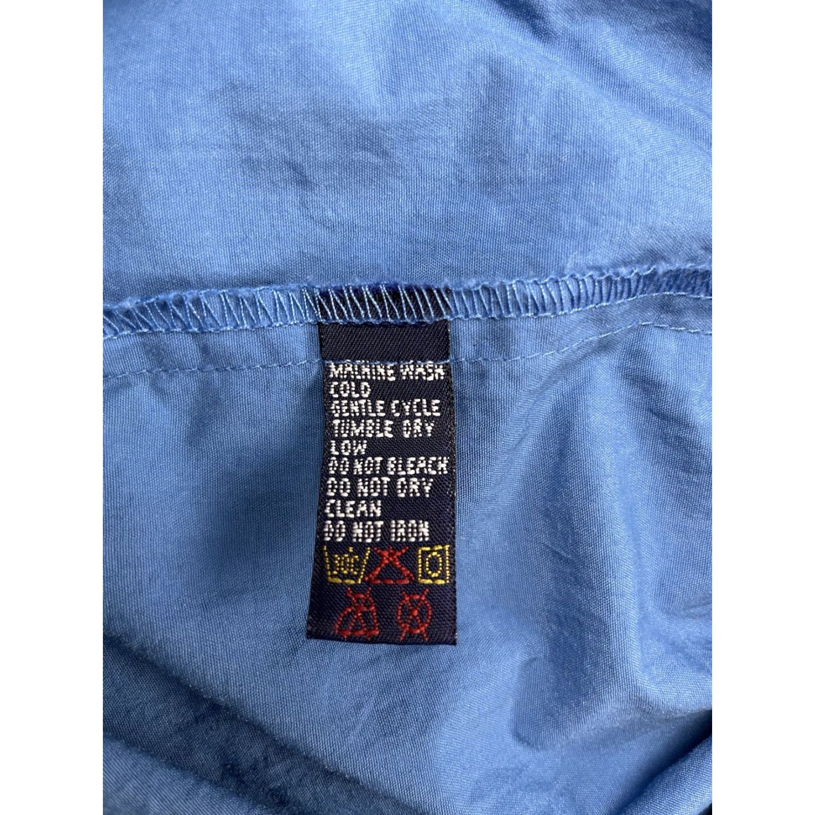 Gap VINTAGE Gap Windbreaker Jacket Mens Blue Hooded Pockets Y2K Large L Nylon Jacket Winter Outdoor Retro 90s Mens Size US L / EU 52-54 / 3 - 7 Thumbnail