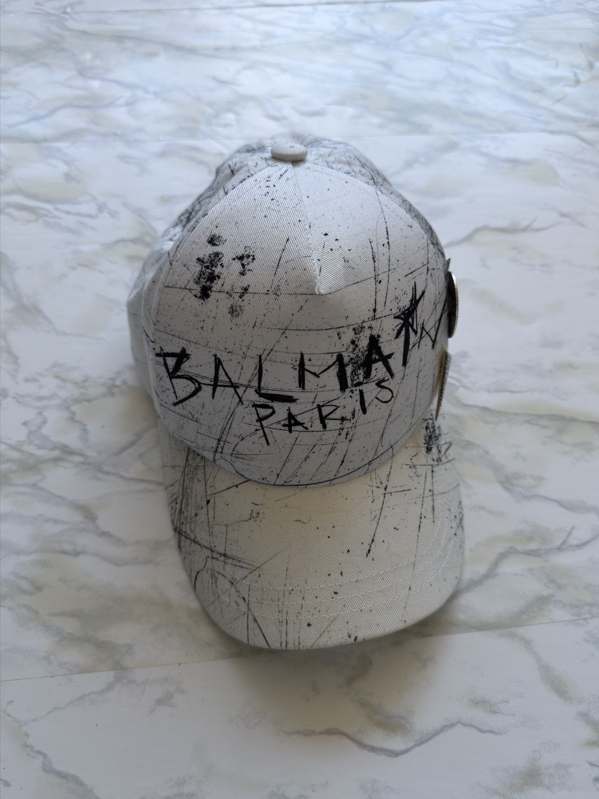 Balmain Balmain Graffiti Pin Hat Size ONE SIZE - 1 Thumbnail
