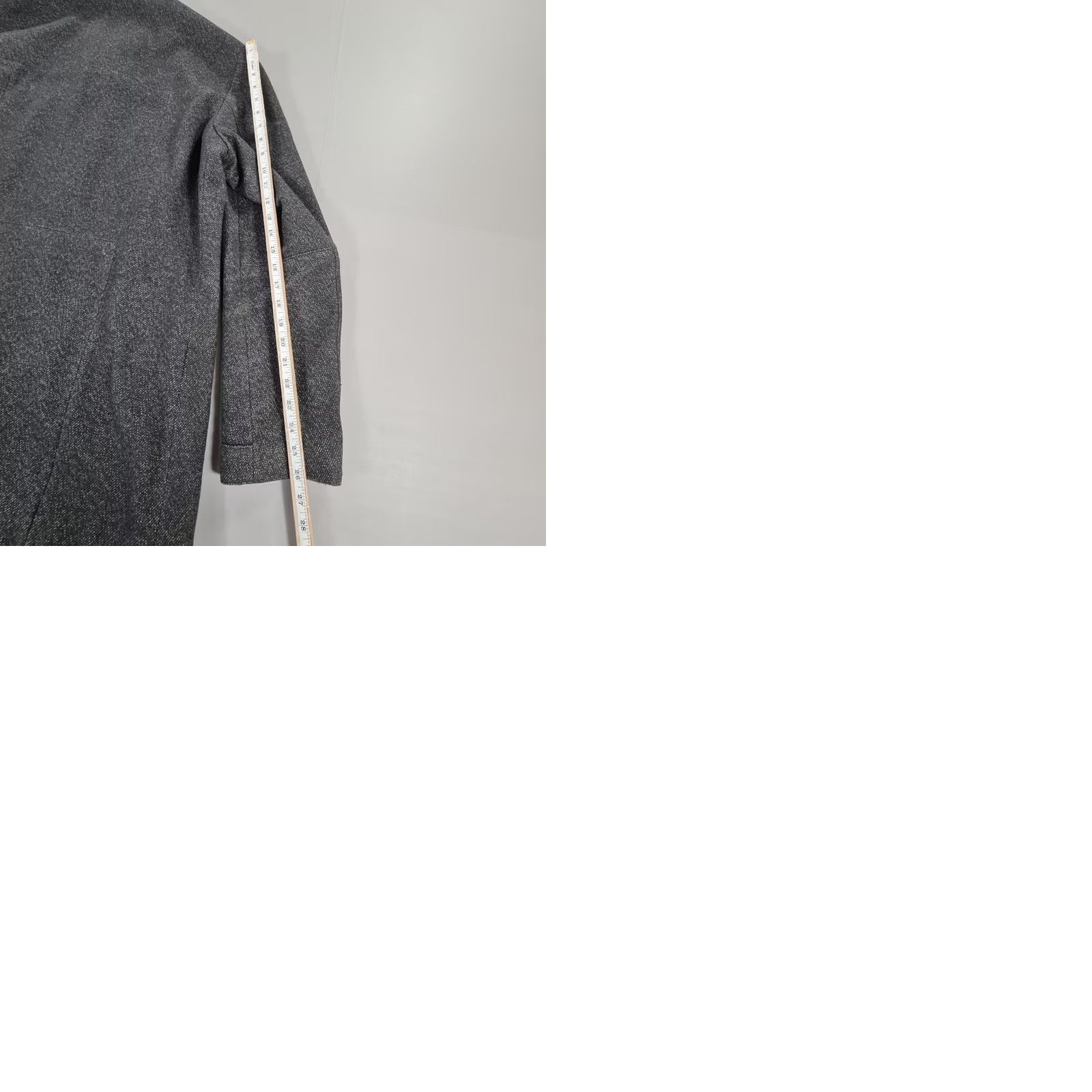 Hugo Boss HUGO BOSS Coat Mens Overcoat Long Wool Blend Single Breasted Grey XL Button Pockets Classic Vintage: No Womens Mens? Size US XL / EU 56 / 4 - 10 Thumbnail