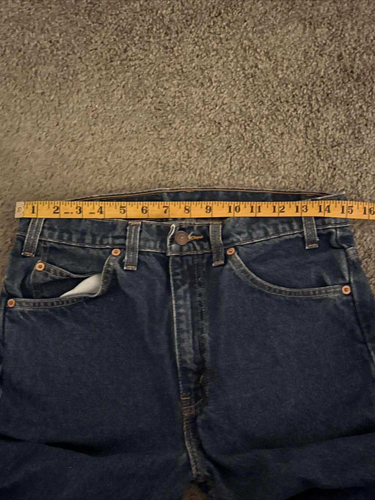 Levi's Vintage Clothing Levi’s 505 Regular Fit Straight Leg Orange Tab 90’s Vintage Size US 30 / EU 46 - 9 Thumbnail