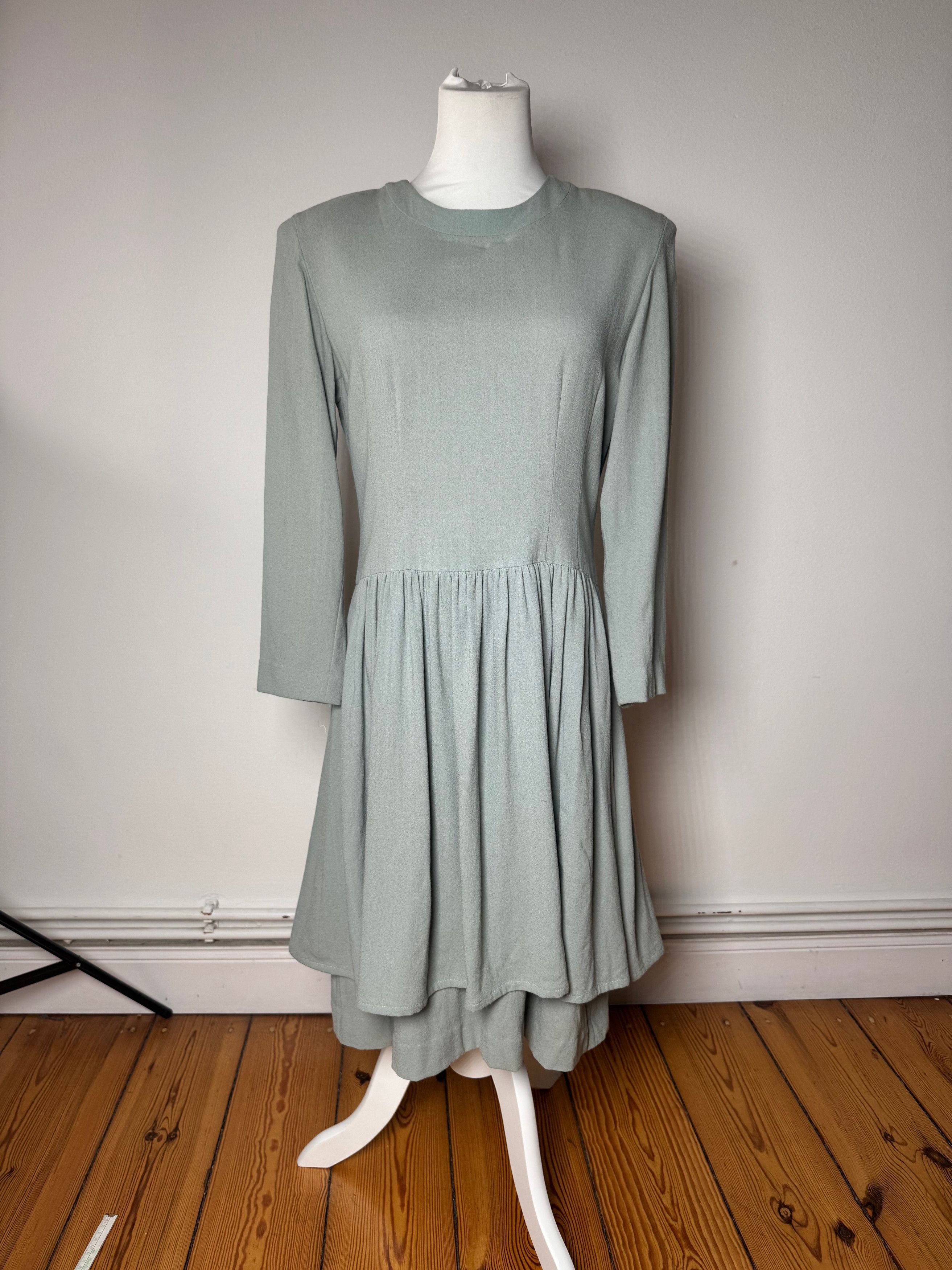 Balenciaga Vintage Silk Dress Turquoise L Size M / US 6-8 / IT 42-44 - 1 Thumbnail