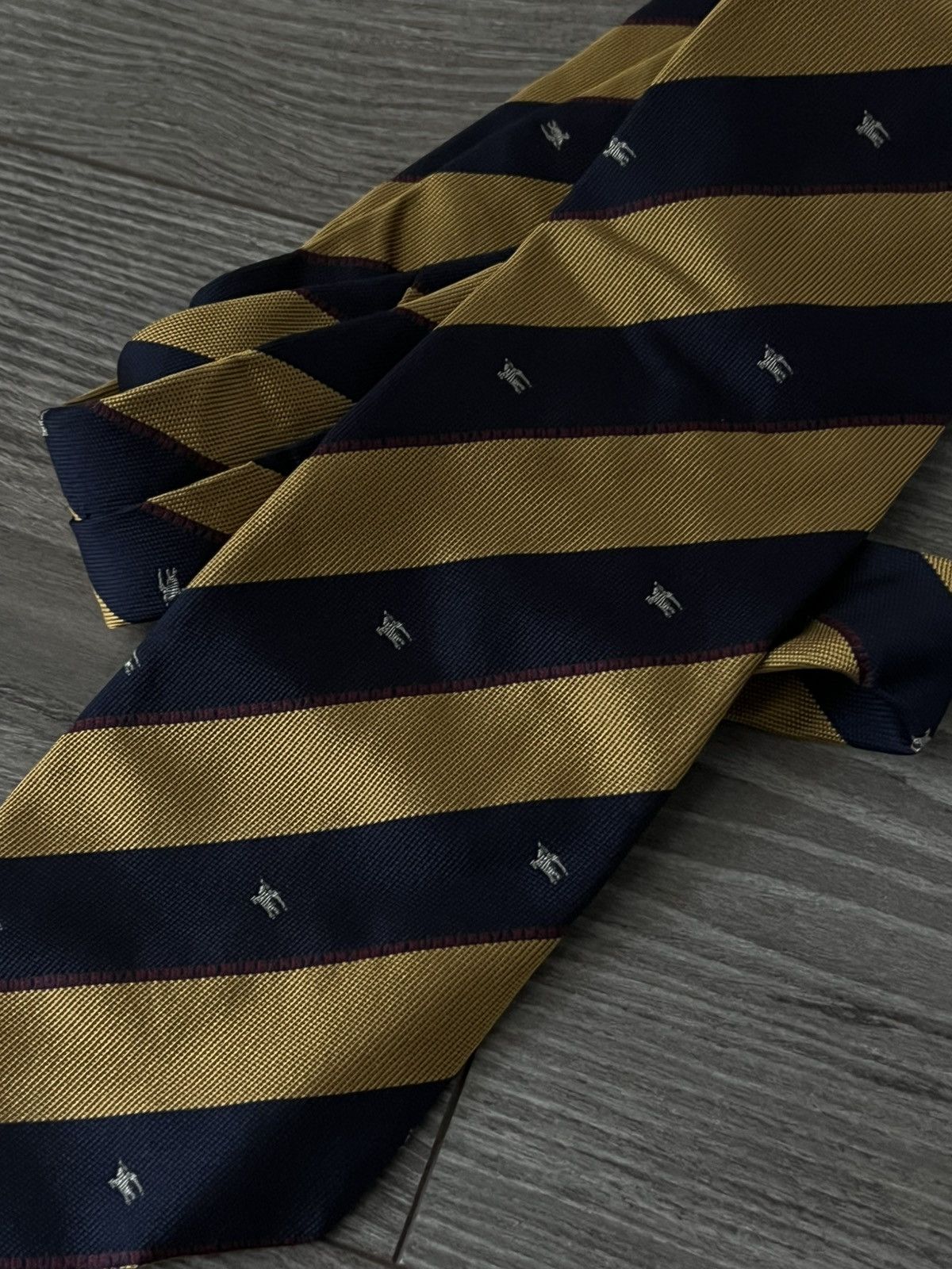 Burberry × Vintage ‼️Vintage Monogram Burberry London Luxury Silk Tie‼️ Size ONE SIZE - 6 Thumbnail