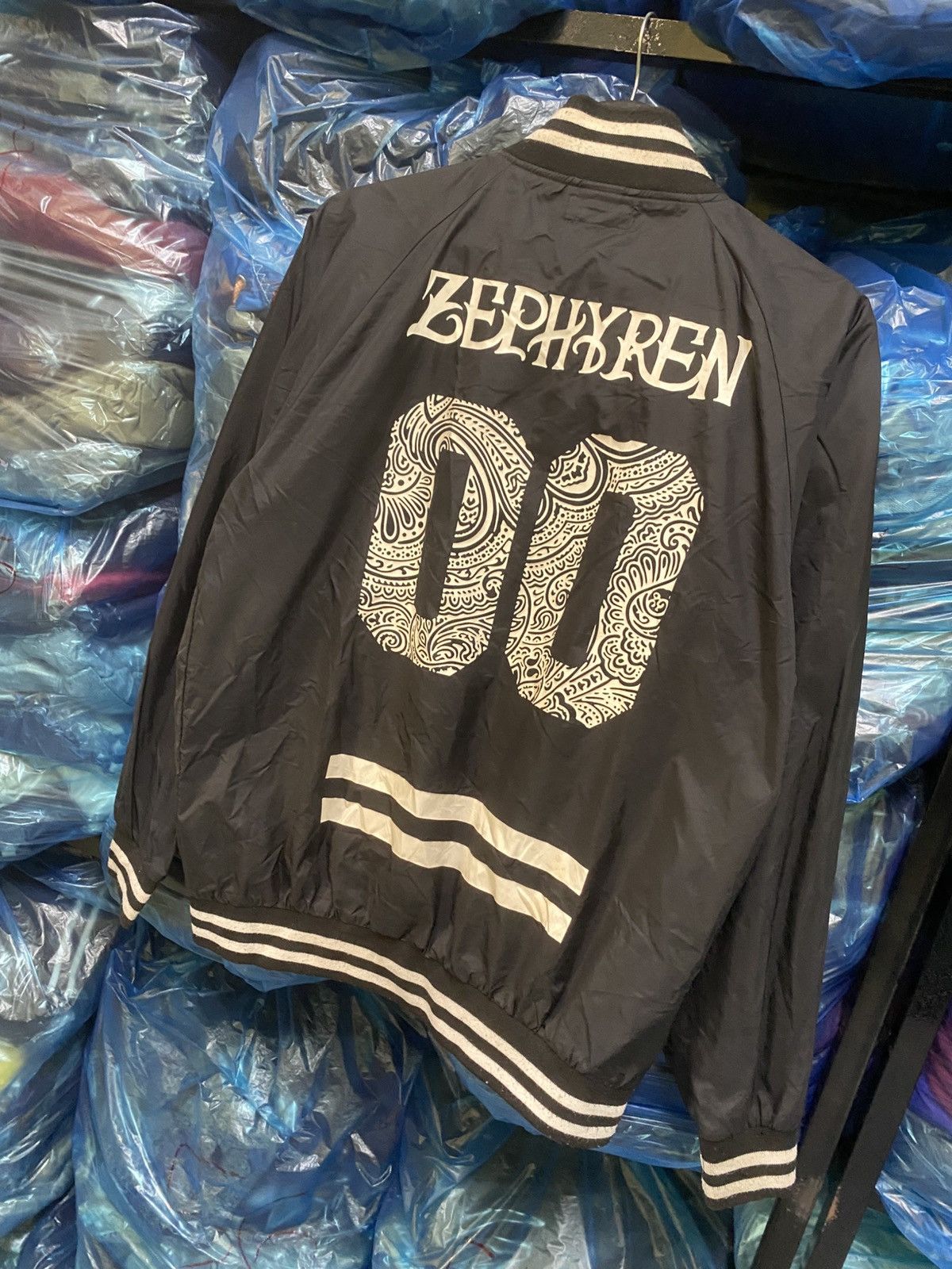 Zephyr Zephyren Japan Nylon Jacket Black Varsity Style Streetwear Size US M / EU 48-50 / 2 - 7 Thumbnail