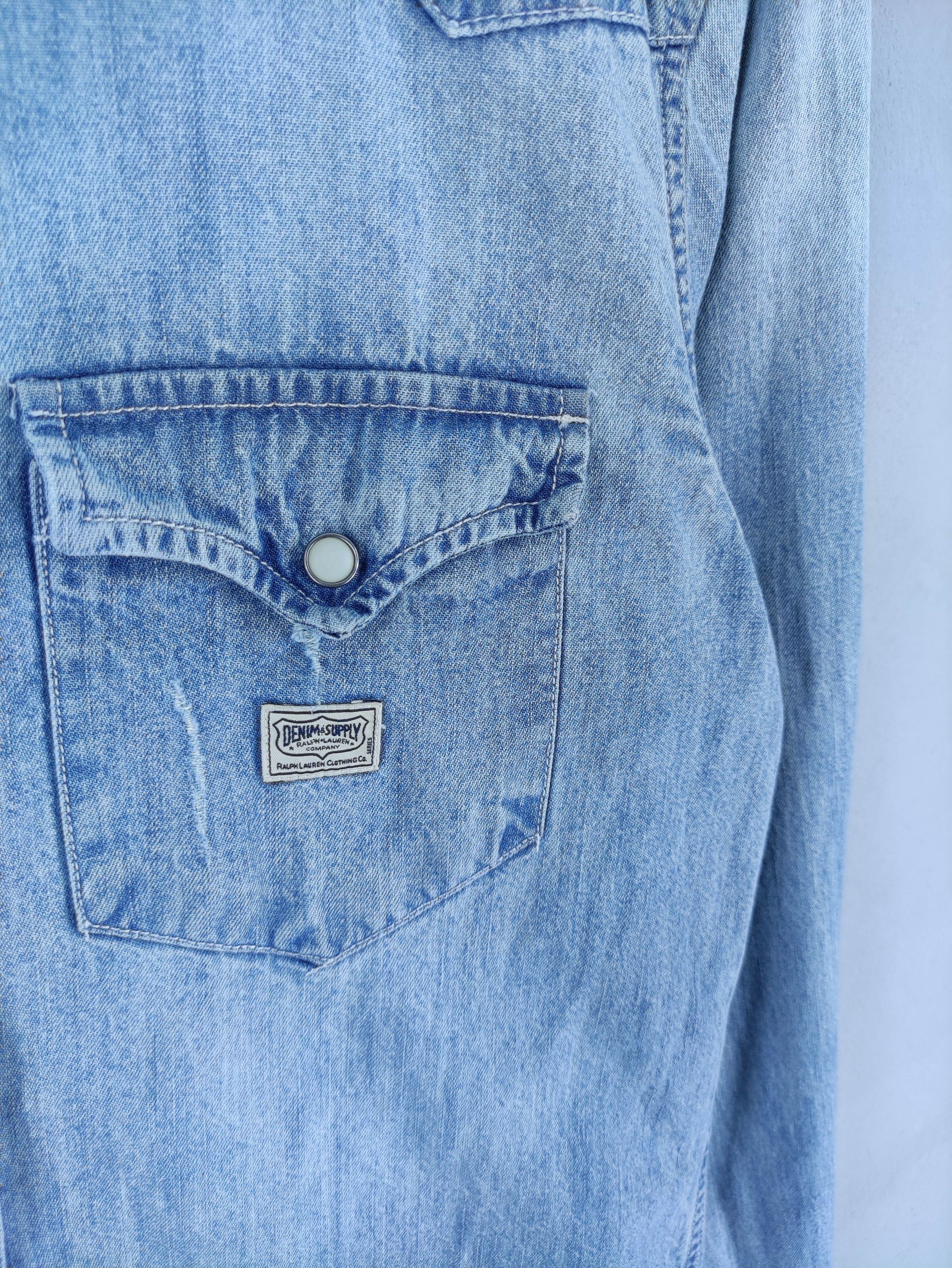 Denim & Supply Ralph Lauren Vintage Denim& Supply Ralph Lauren Snap Button Long Sleeve Size S / US 4 / IT 40 - 2 Thumbnail