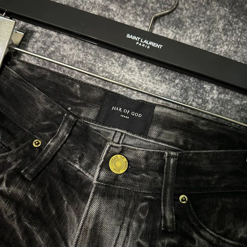 Fear of God Fear of God Co-branded Black Water Ripple Size US 30 / EU 46 - 5 Thumbnail