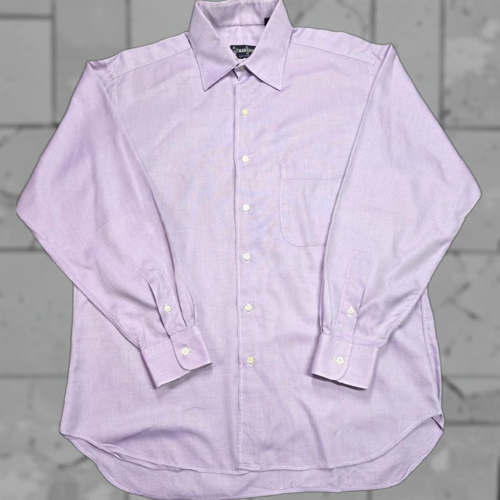 Vintage VINTAGE Gitman Bros Shirt Mens 16-34 Purple Button-Up Long Sleeve USA Size US L / EU 52-54 / 3 - 1 Thumbnail