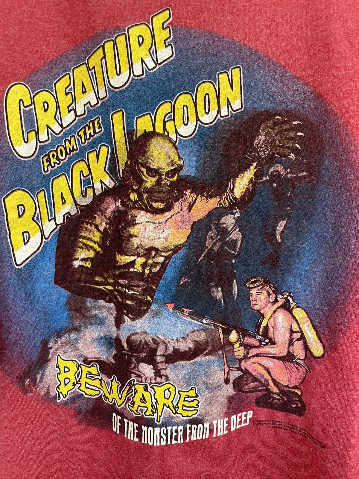 Vintage Vintage Y2K Creature from the Black Lagoon movie shirt promo Size US XL / EU 56 / 4 - 4 Thumbnail