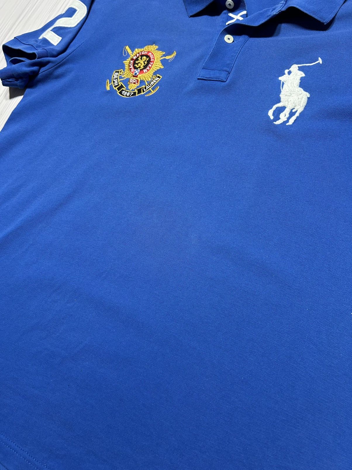 Japanese Brand Vintage Polo Ralph Lauren Black Watch Polo Team 2 Tee Size US XL / EU 56 / 4 - 9 Thumbnail