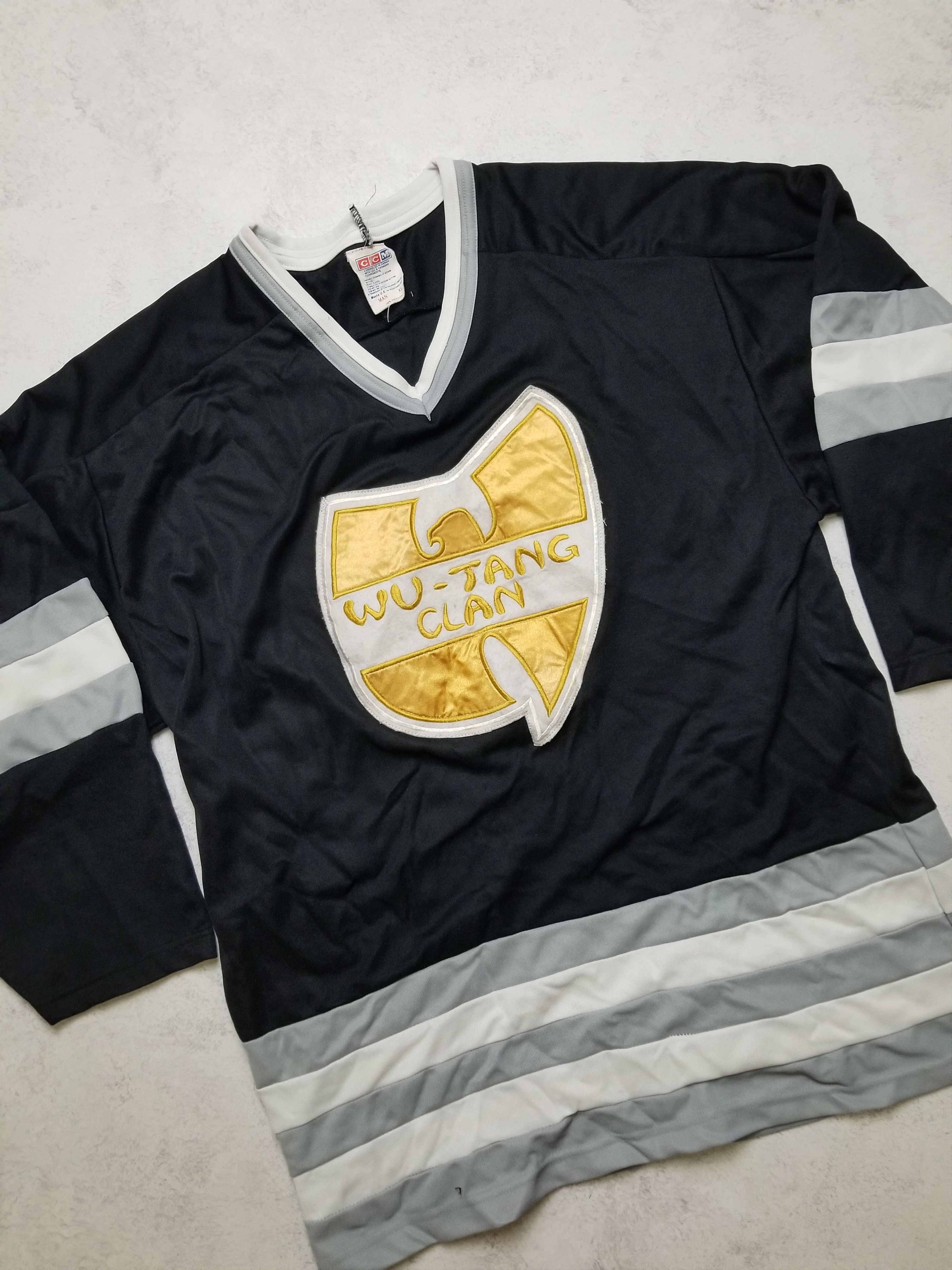 Ccm CCM Maska Wu-Tang Men’s 90’s Vintage Black and White Hockey Size US XL / EU 56 / 4 - 8 Thumbnail