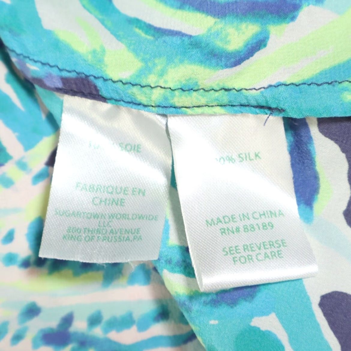 Lilly Pulitzer Lilly Pulitzer Matilda Armadilly Dally All Over Print V-Neck 3/4 Sleeve Top Women's XS Size XS / US 0-2 / IT 36-38 - 6 Thumbnail