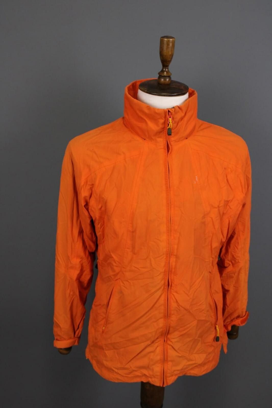 Nicole Miller Millet Orange Lightweight High Neck Track Jacket Size L Size US L / EU 52-54 / 3 - 5 Thumbnail
