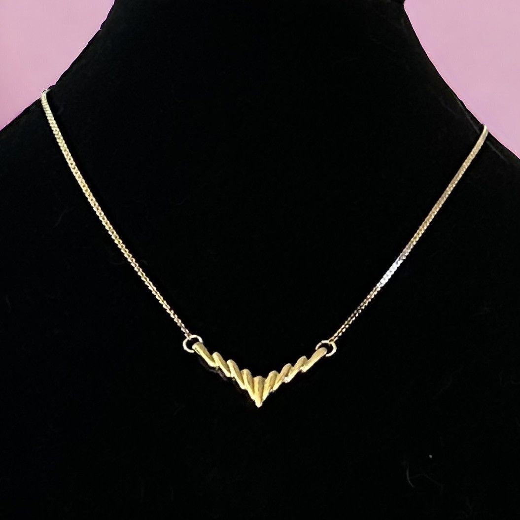 Vintage Vintage chevron necklace Size ONE SIZE - 1 Thumbnail