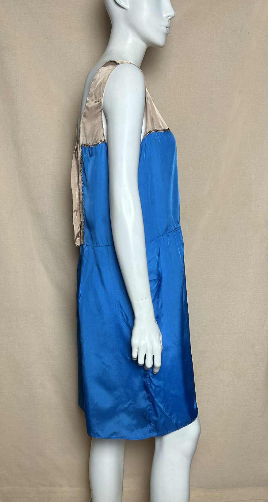 Marni MARNI Blue Beige Women's Dress Size EU 42 Size M / US 6-8 / IT 42-44 - 3 Thumbnail