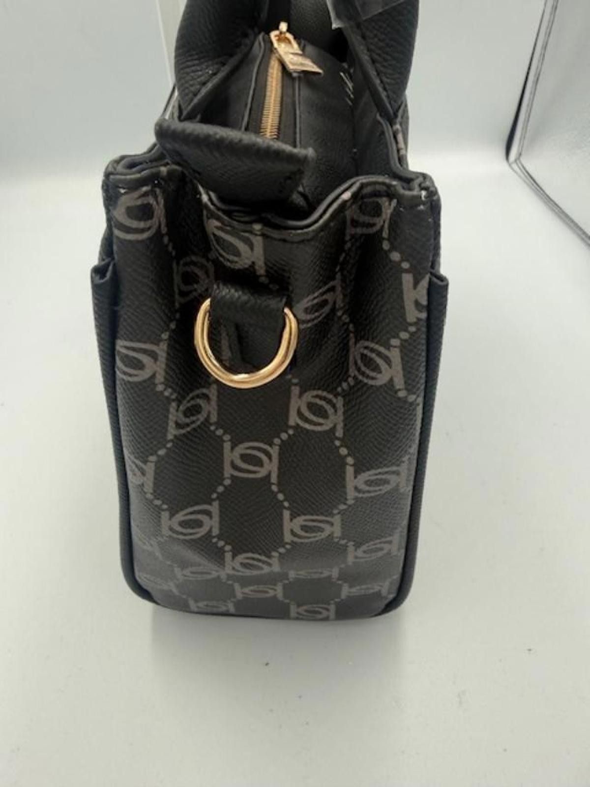 United Colors Of Benetton NWT Bebe Paisley Black Mini Canvas hand bag Size ONE SIZE - 9 Thumbnail