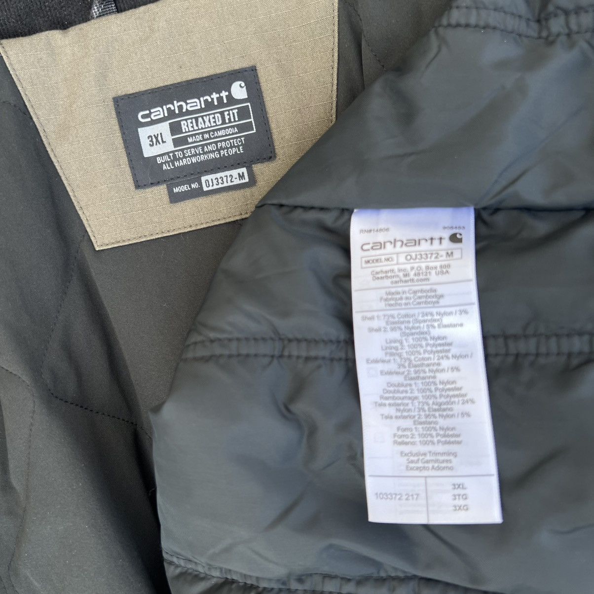 Carhartt × Carhartt Wip CARHARTT Ripstop Steel Full Swing Rain Defender Work Canvas Size US XXL / EU 58 / 5 - 12 Thumbnail