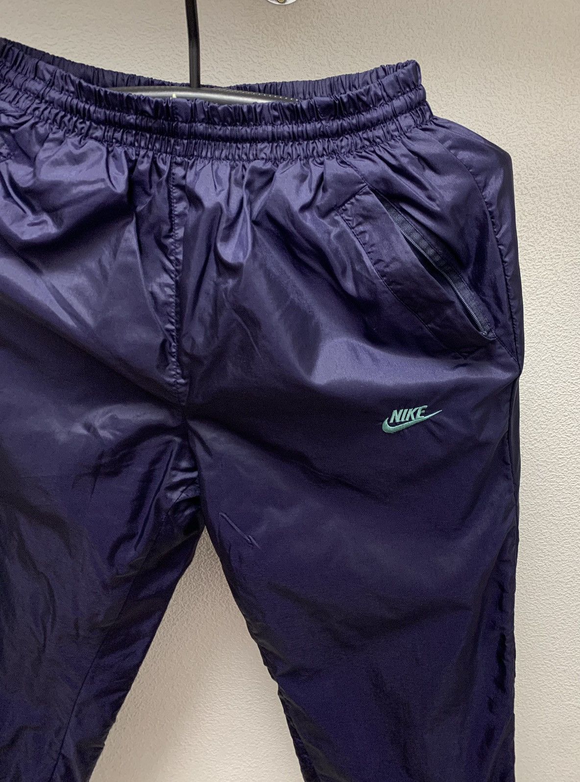 Vintage Nike vintage navy blue sweatpants M y2k madeinusa vintage Size US 32 / EU 48 - 4 Thumbnail