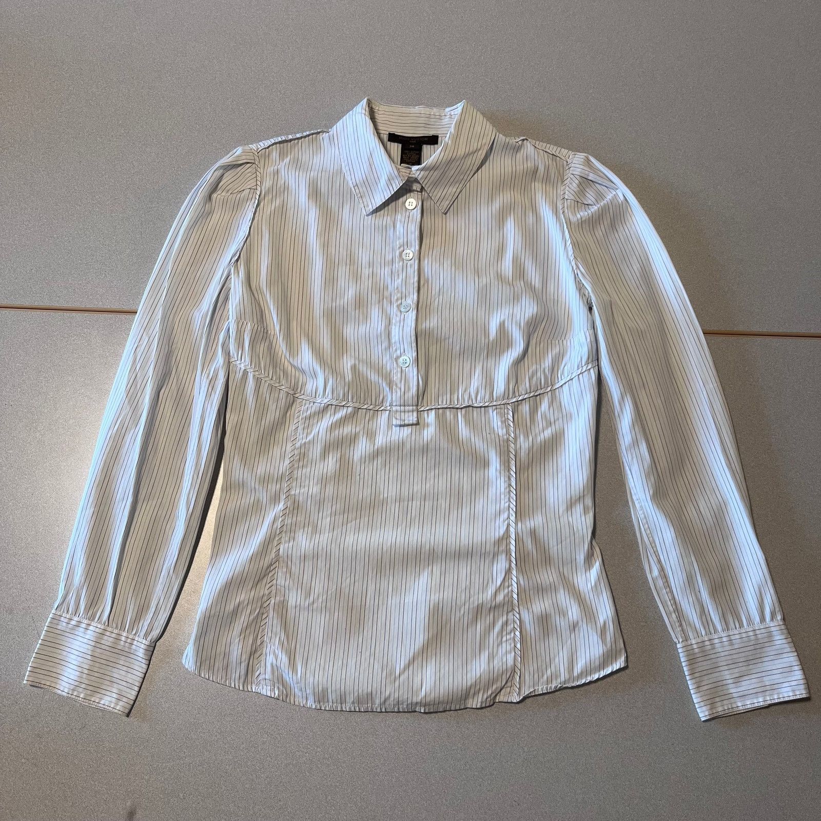 Louis Vuitton Louis Vuitton Women’s Striped Cotton Blouse – Size 6 Size XS / US 0-2 / IT 36-38 - 1 Thumbnail