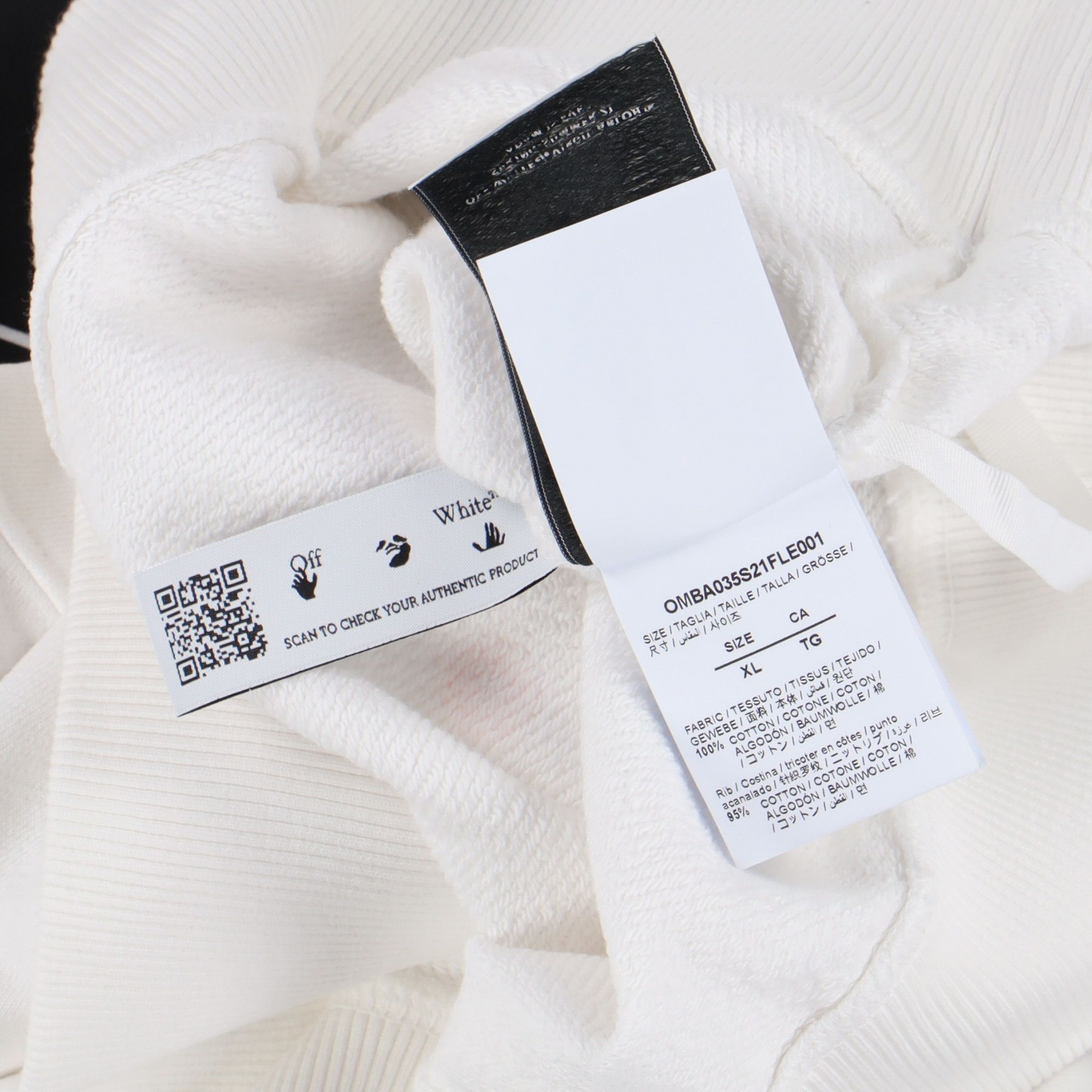 Off-White White Tech Marker Arrows Logo Oversized Sweatshirt Size US XL / EU 56 / 4 - 6 Thumbnail