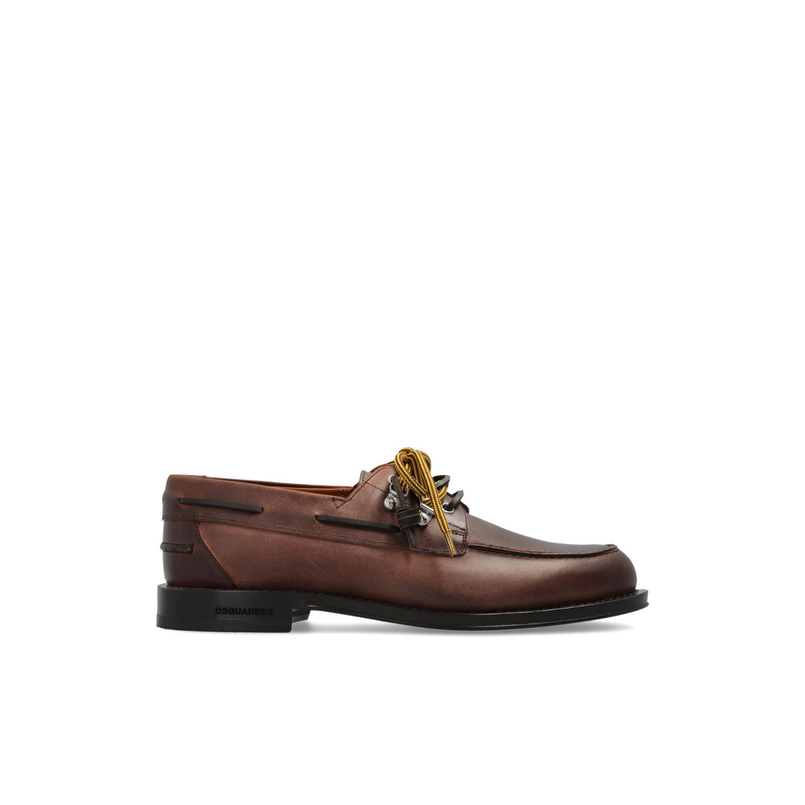 Dsquared2 DSQUARED2 Brown Leather lace Up Shoes New & Authentic (Men's Size US 9.5 / EU 42-43 - 1 Thumbnail
