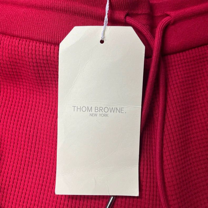 Thom Browne Thom browne Size3 The latest red waffle striped logo shorts Size US 35 - 5 Thumbnail
