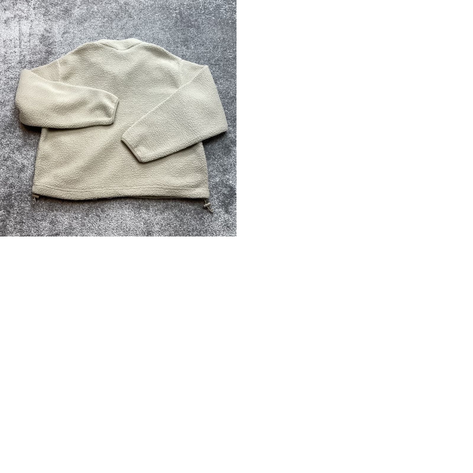 Primark Primark Jacket Beig e Womens M Medium 12-14 Sherpa 1/4 Snap Button Long Sleeve Buttoned Winter Fall Basic Jacket Size M / US 6-8 / IT 42-44 - 9 Thumbnail
