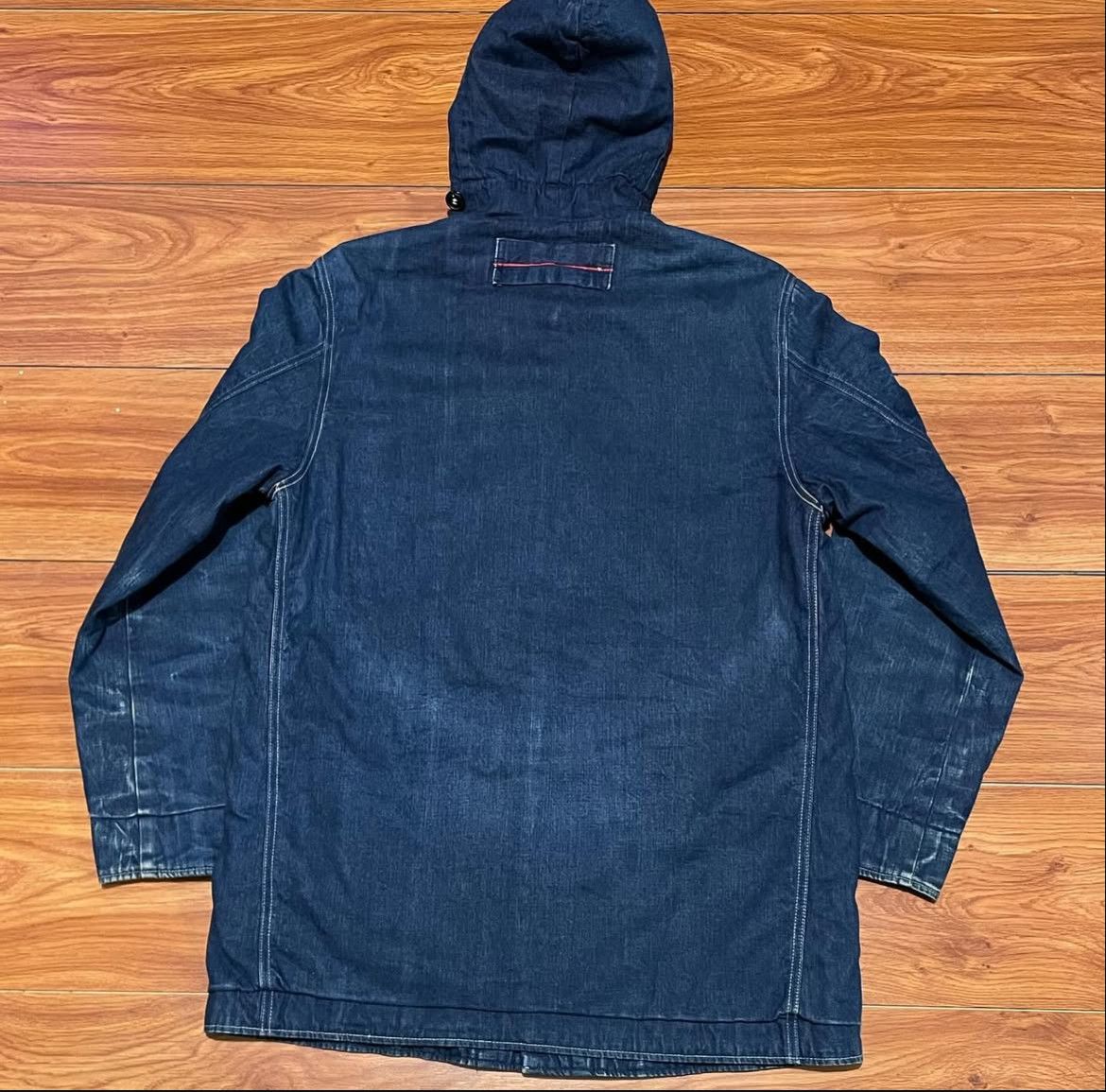 Blue Blue Japan 2000s Blue Blue Japan Quilted Denim Coat Jacket Size US L / EU 52-54 / 3 - 6 Thumbnail