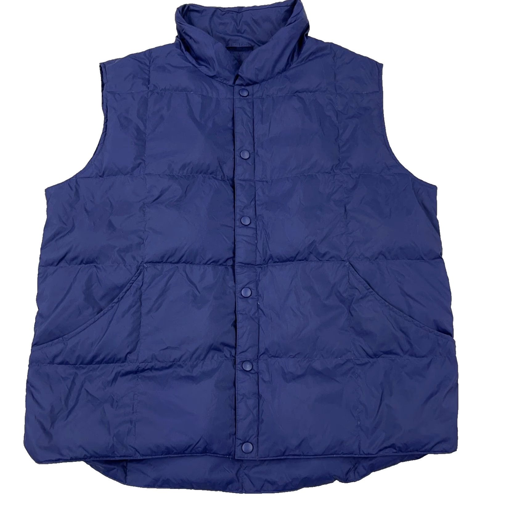 Lands' End Lands' End Puffer Vest Men Large Navy Down Fill VTG Y2K Lightweight Packable Vest Size US L / EU 52-54 / 3 - 2 Thumbnail