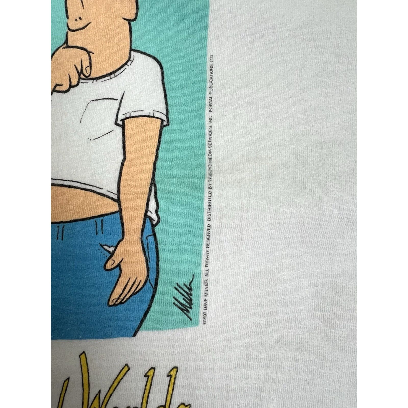 Hanes VINTAGE Hanes T-Shirt Mens XL White 90s Same Planet Different World Funny Comics Size US XL / EU 56 / 4 - 3 Thumbnail