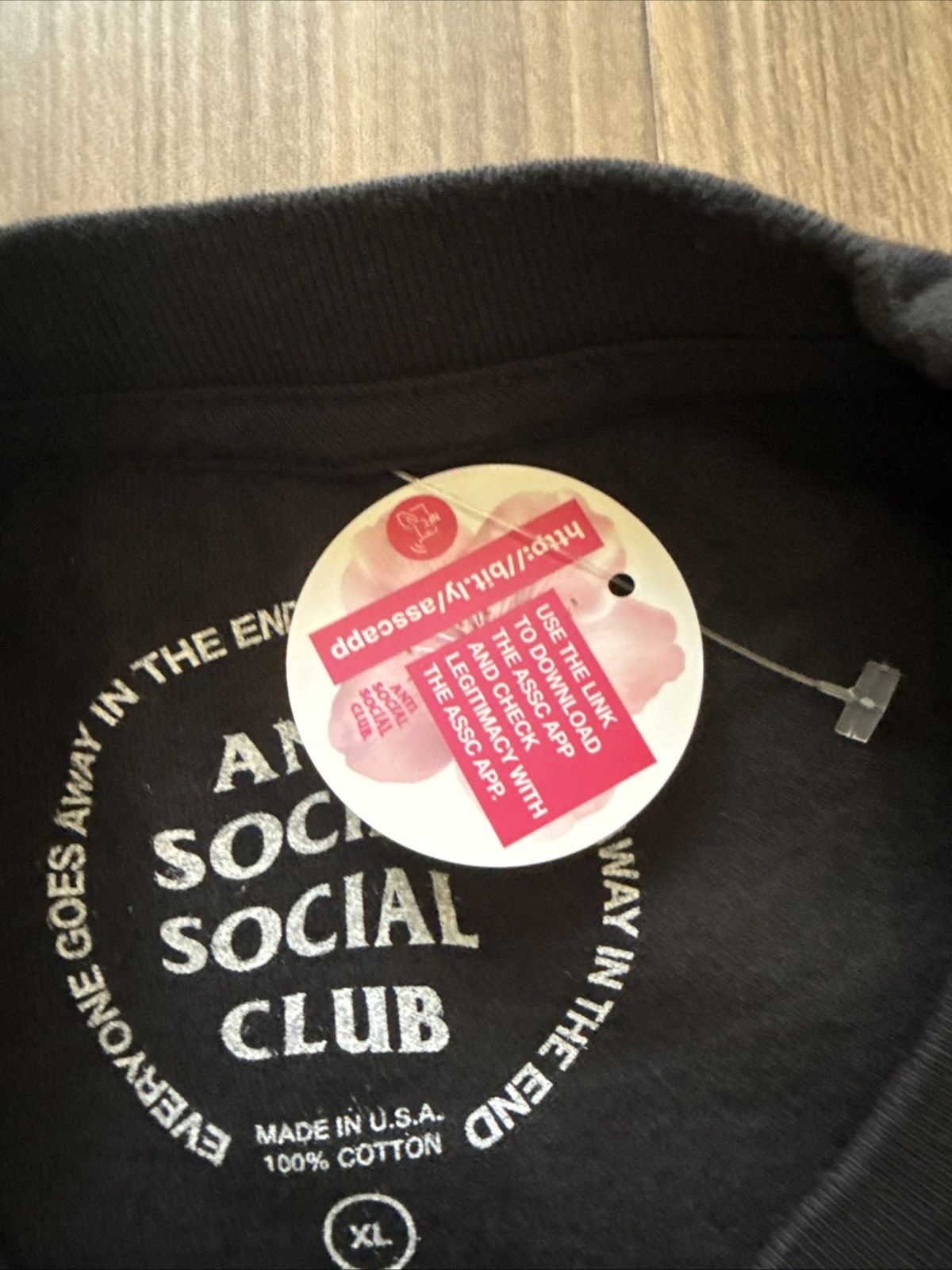 Anti Social Social Club × Fragment Design ASSC x Fragment Design Bolt Tee Black/Navy Size XL Brand New Size US XL / EU 56 / 4 - 4 Thumbnail