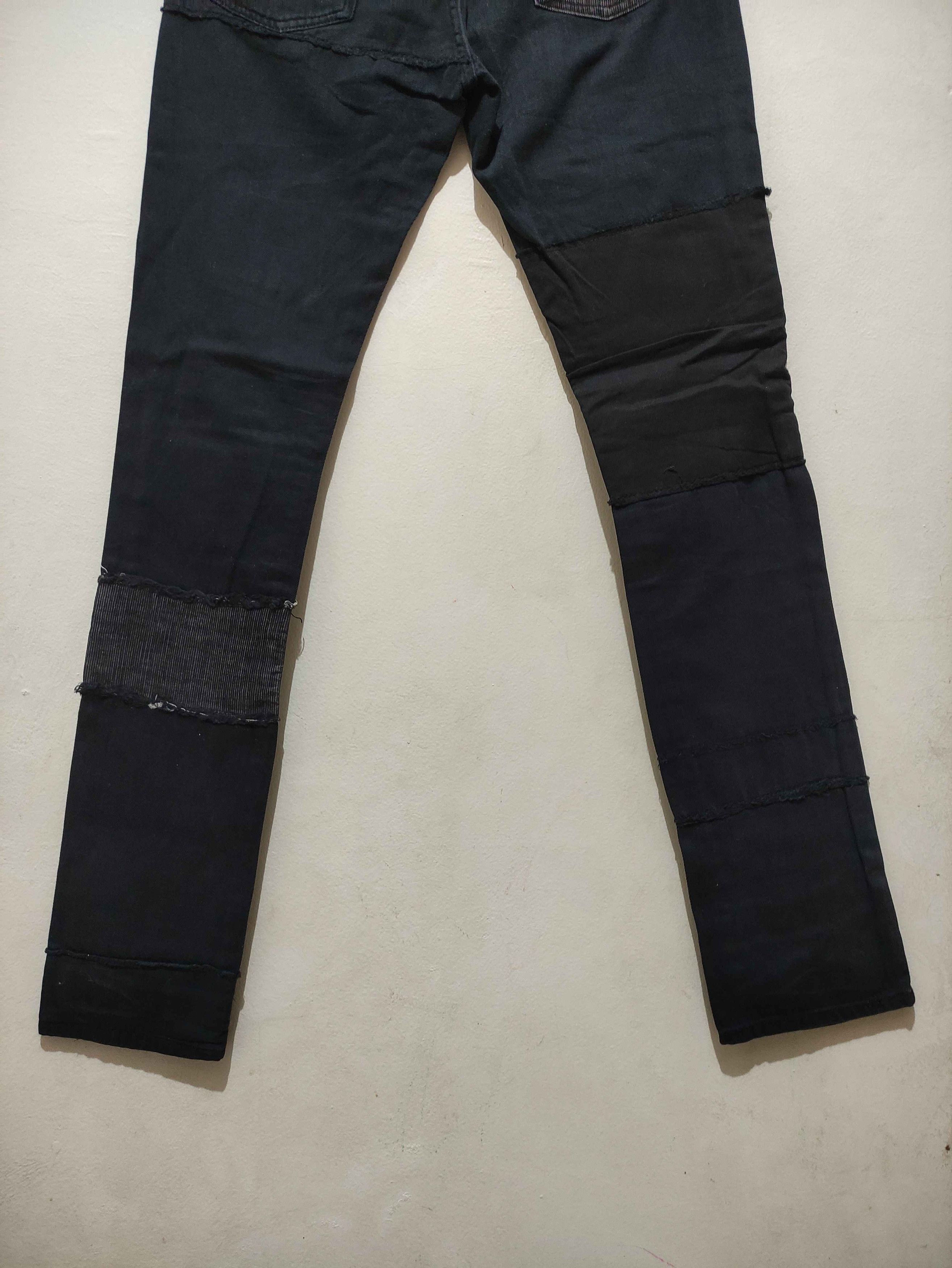 NANO universe Nano Universe Japanese Boro Patchwork Wash Distressed Denim Size US 31 - 12 Thumbnail