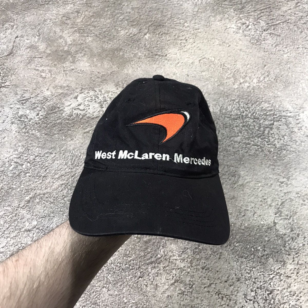 Vintage Vintage Y2K McLaren Mercedes Streetwear Cap Archive Logo OS Size ONE SIZE - 2 Thumbnail