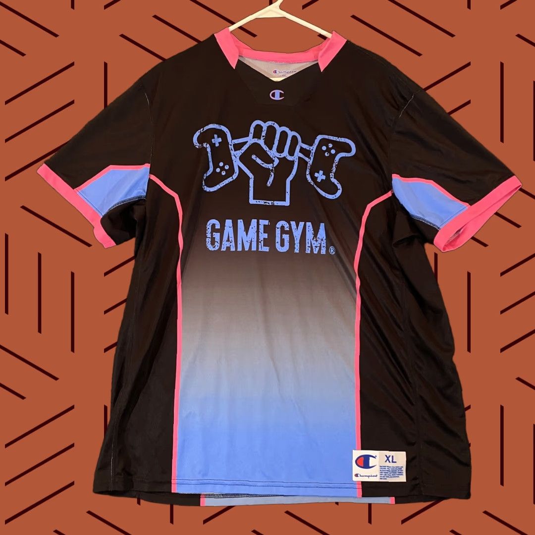 Champion Champion Shirt Men XL Black Multicolor Game Gym Aqua Man Jersey Ultrafuse Logo T-Shirt Short Sleeve Classic Size US XL / EU 56 / 4 - 1 Thumbnail