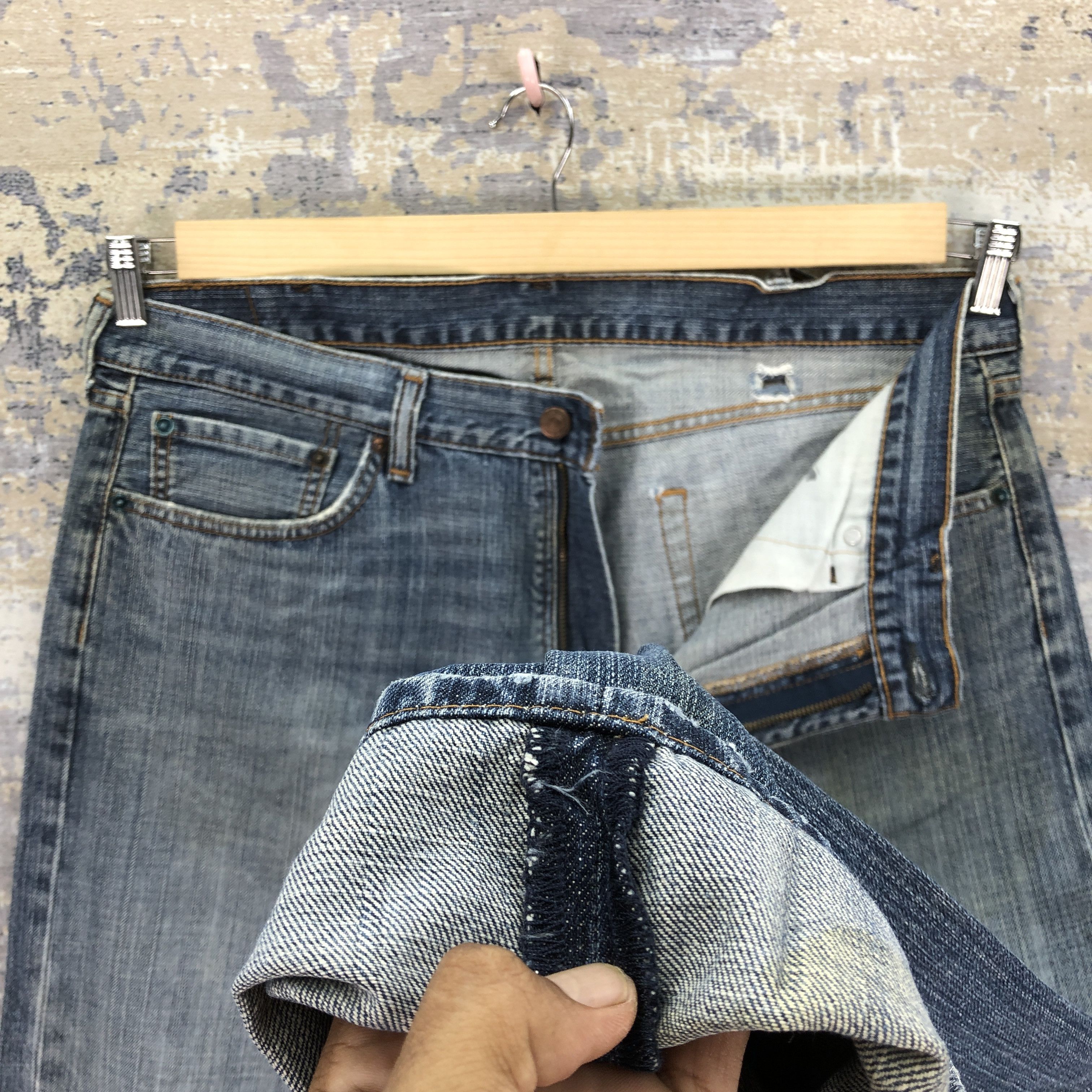 Levi's Vintage Y2K Levis 505 Faded Jeans Levi's Light Wash Denim Size US 38 / EU 54 - 9 Thumbnail