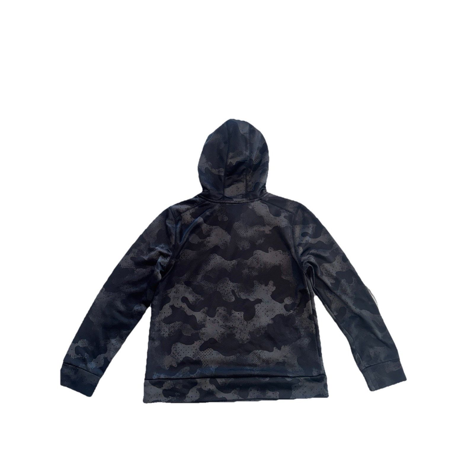 Adidas Boys Adidas Fleece Logo Gray Black Camo Hoodie M (10-12) Size US M / EU 48-50 / 2 - 9 Thumbnail