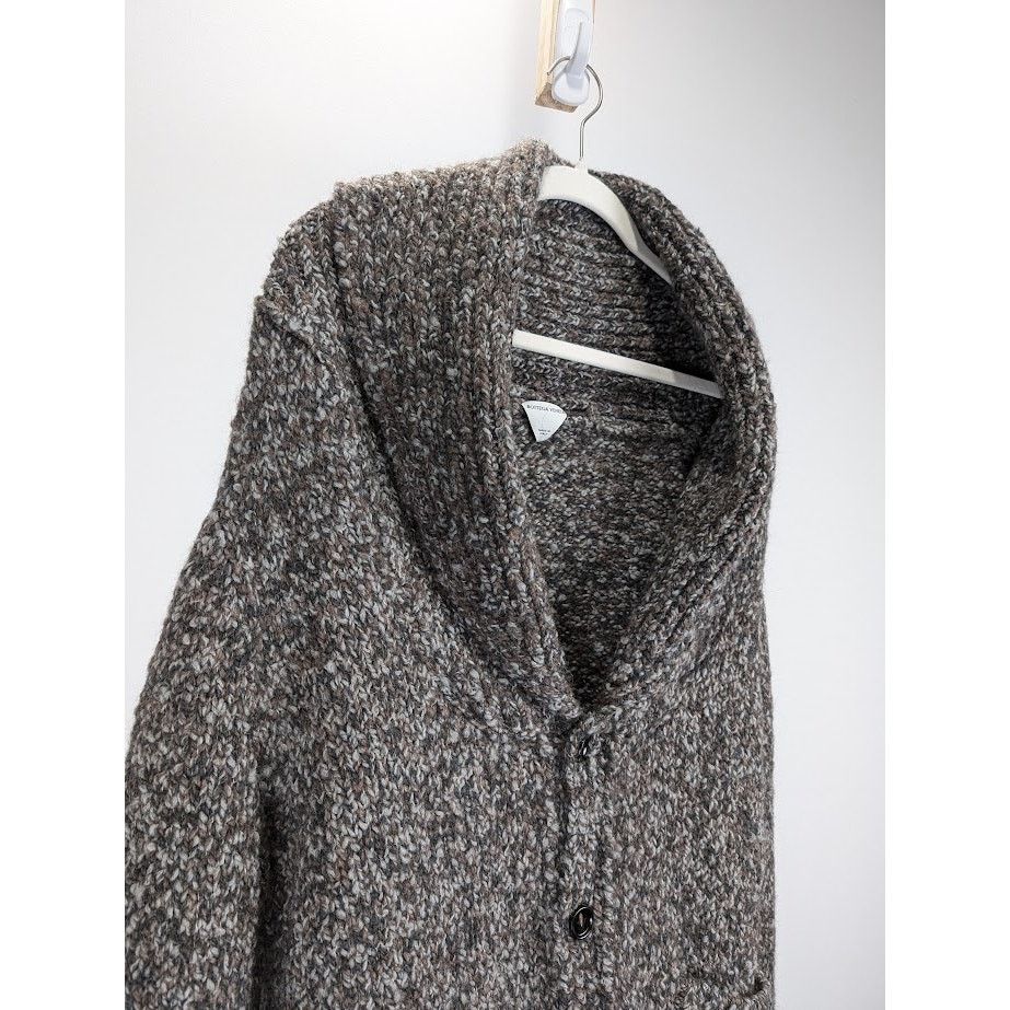 Bottega Veneta o1rshd1 Chunky Alpaca Knitwear Cardigan in Multicolor Size US M / EU 48-50 / 2 - 3 Thumbnail