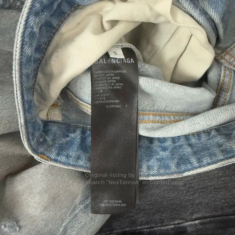 Balenciaga Balenciaga 23SS Distressed Denim Jeans. Size US 26 / EU 42 - 4 Thumbnail