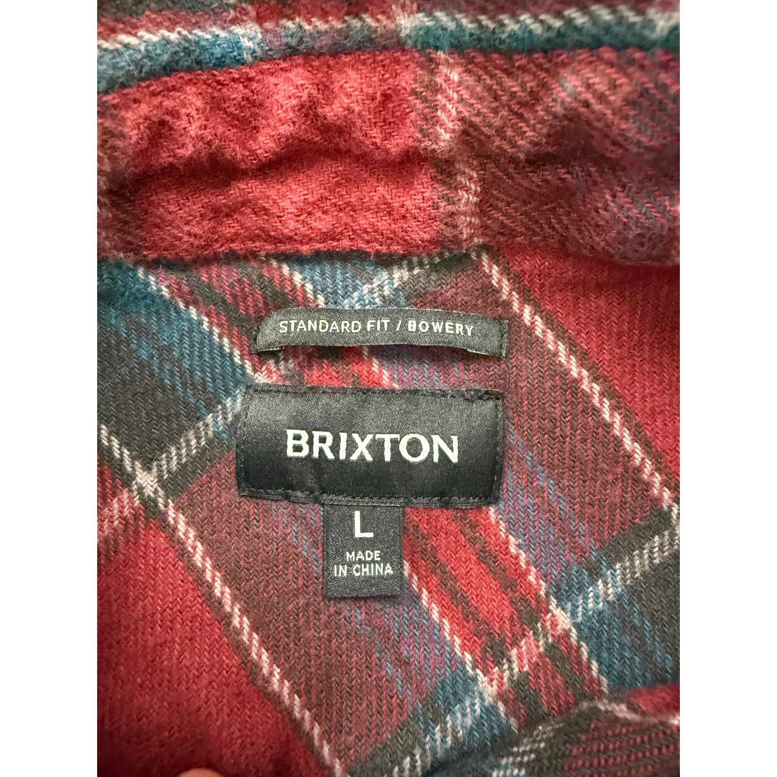 Brixton Brixton Bowery Red Plaid Flannel Shirt Men’s Large Size US L / EU 52-54 / 3 - 5 Thumbnail