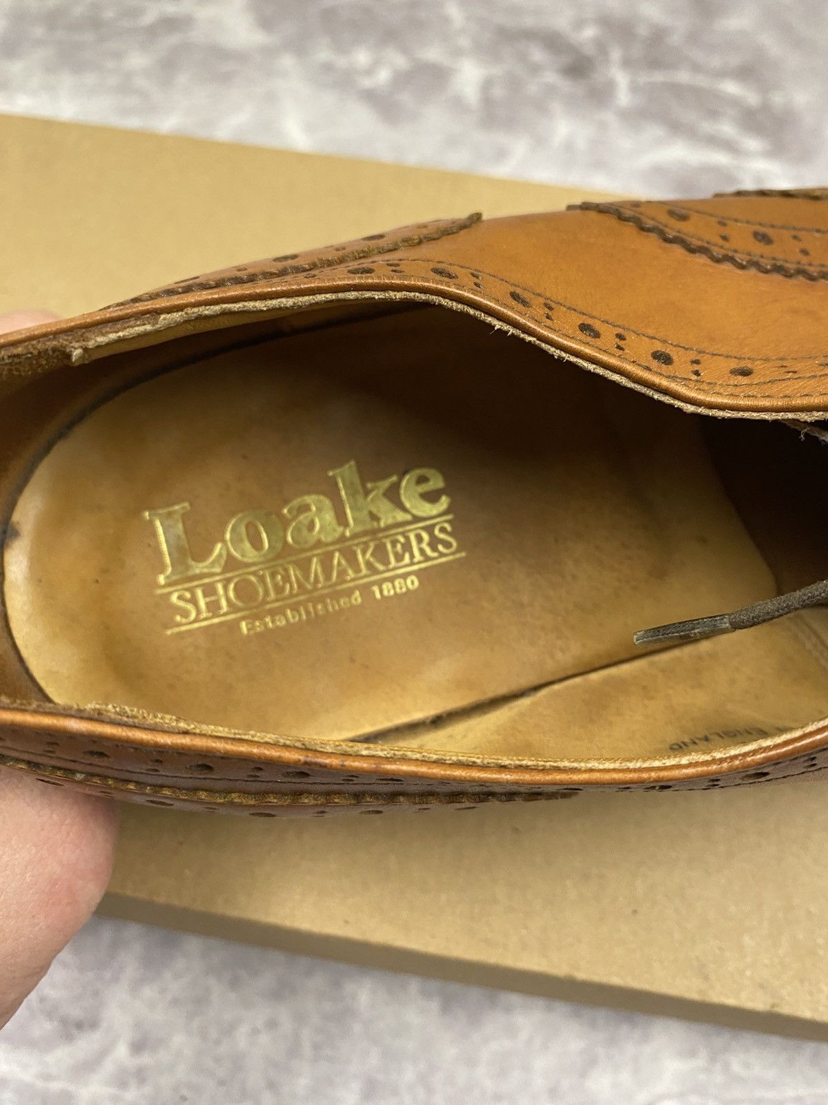 Loake Loake Lydney Brogue Shoes Size: 10 EE Size US 11 / EU 44 - 3 Thumbnail