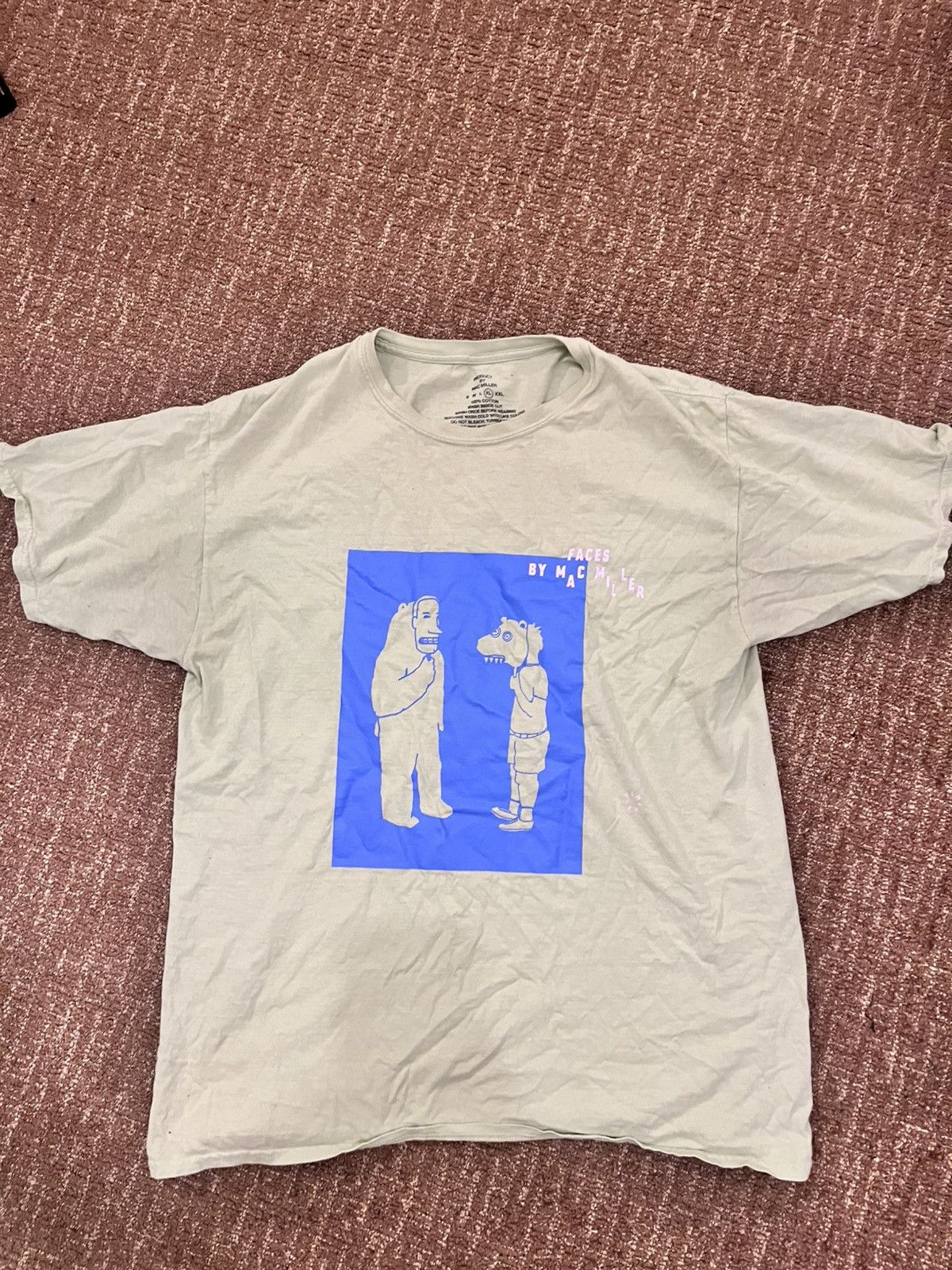 Mac Miller Mac Miller Faces Tee Shirt Size US XL / EU 56 / 4 - 1 Thumbnail