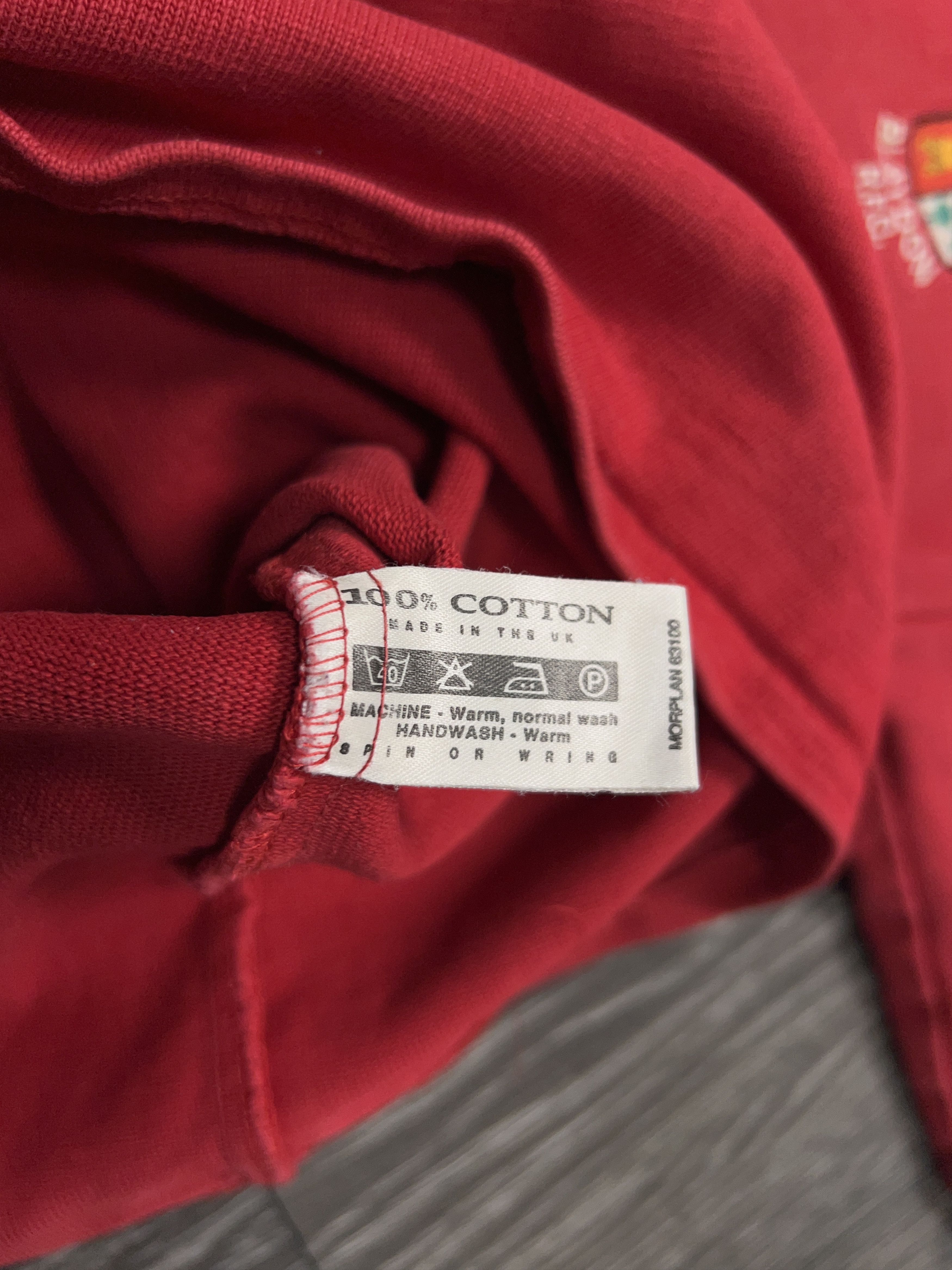 Vintage Blaydon RFC Rugby T Shirt Jersey Red Made in UK Size 40 M Size US M / EU 48-50 / 2 - 9 Thumbnail