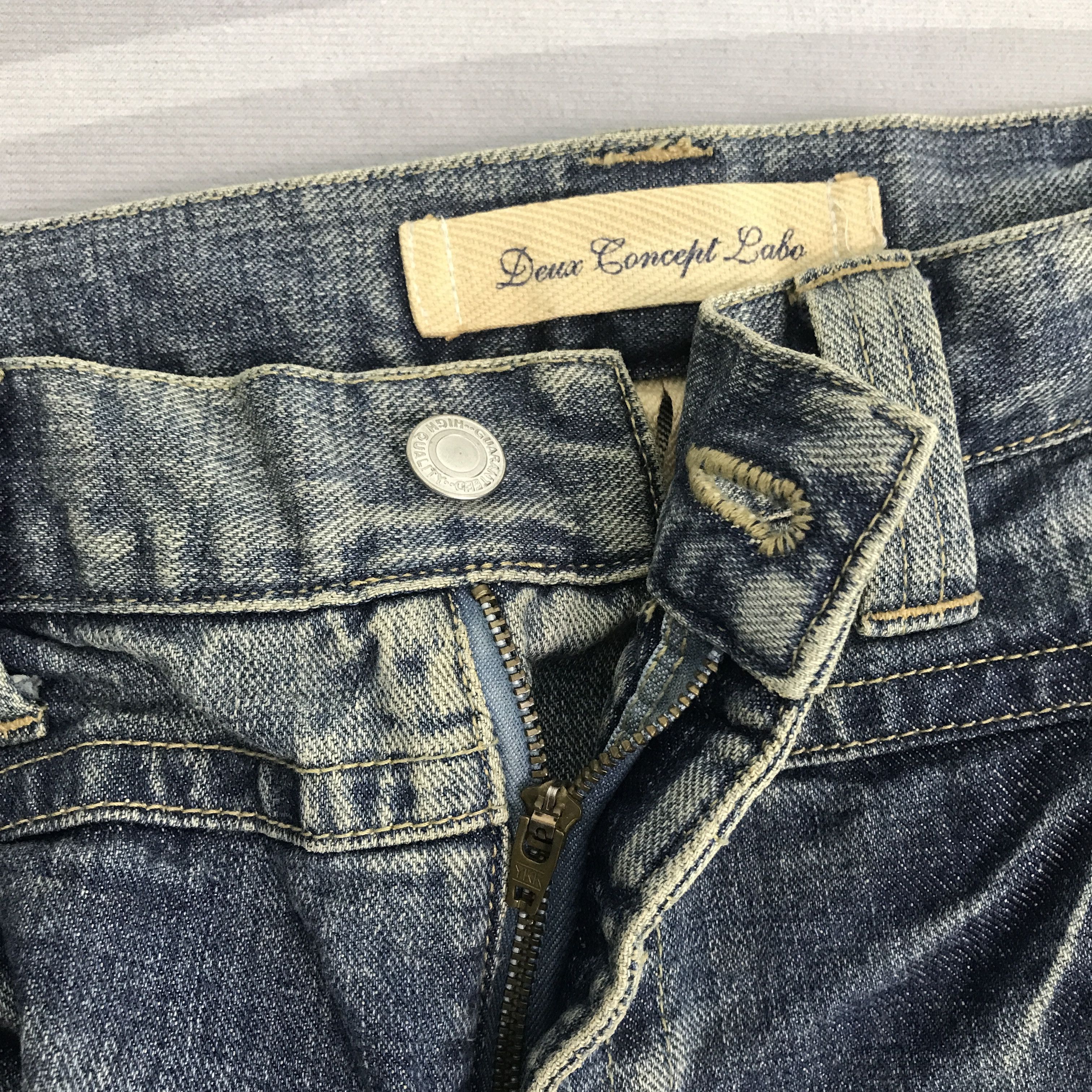 Japanese Brand × Vintage Vintage Duese Concept Labo Denim jeans pants Size US 32 / EU 48 - 12 Thumbnail