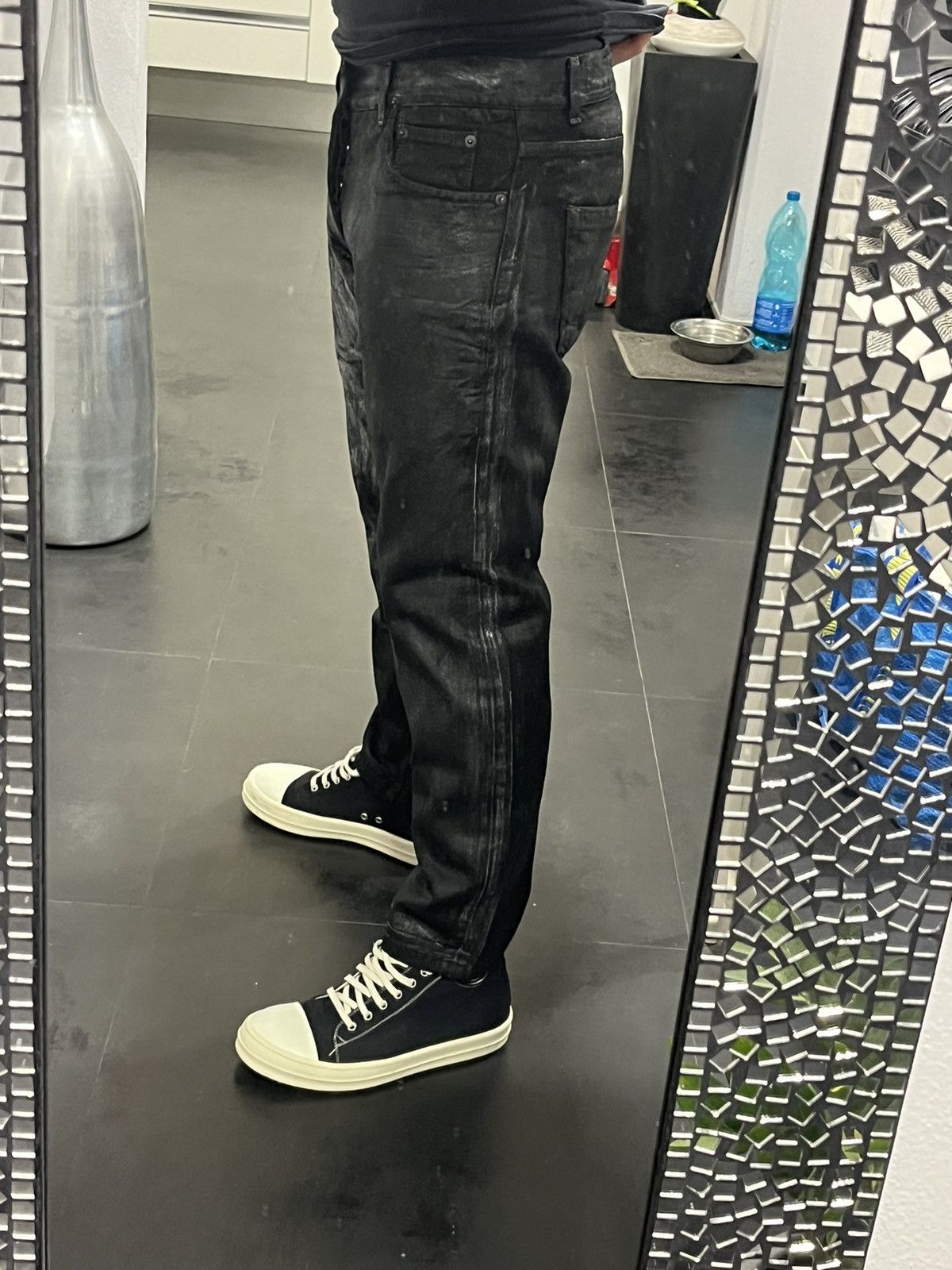 Rick Owens Drkshdw Rick owens drkshdw olmar & mirta waxed denim Size US 31 - 15 Thumbnail