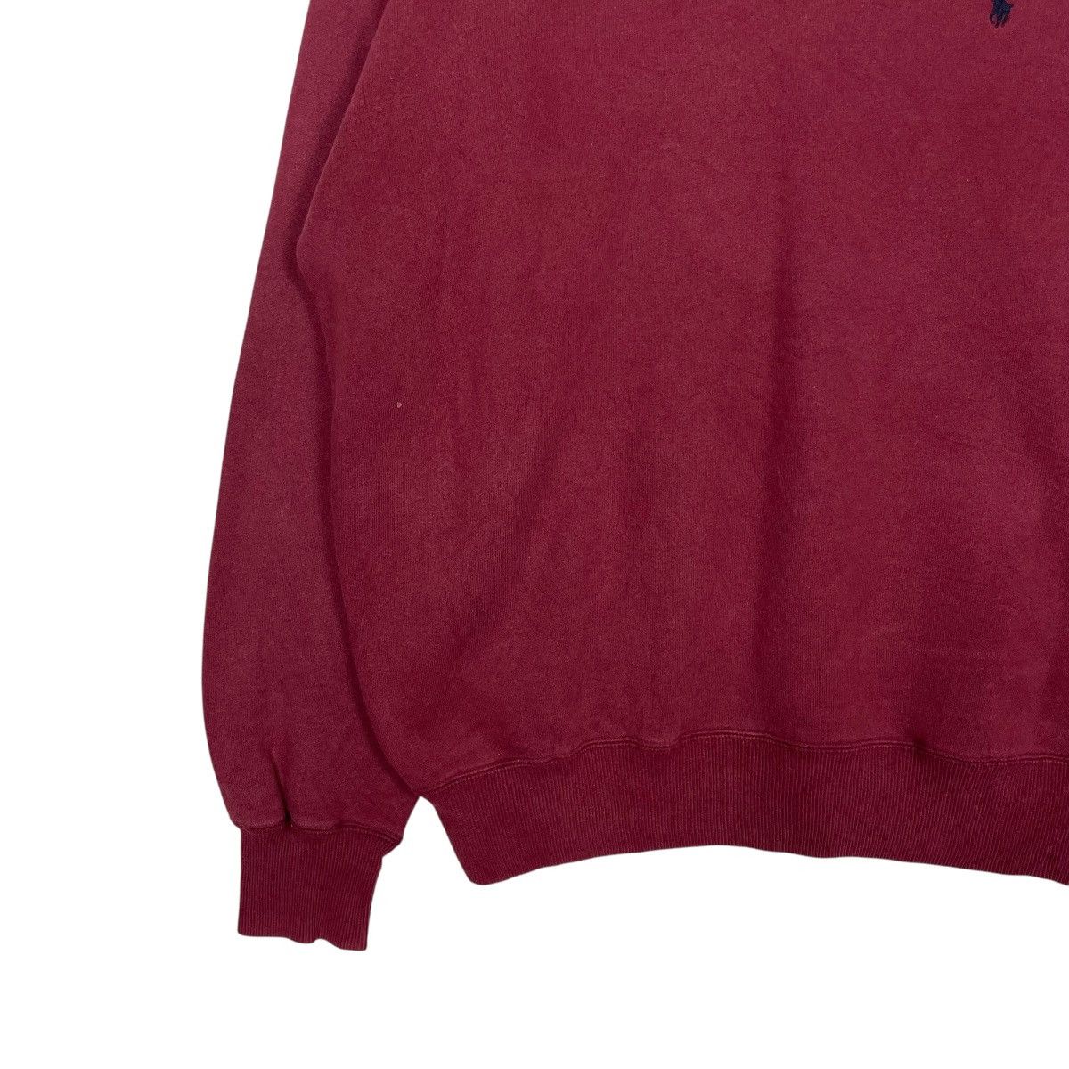 Polo Ralph Lauren Vtg Polo Ralph Lauren Red Crewneck Sweatshirt Size US L / EU 52-54 / 3 - 3 Thumbnail
