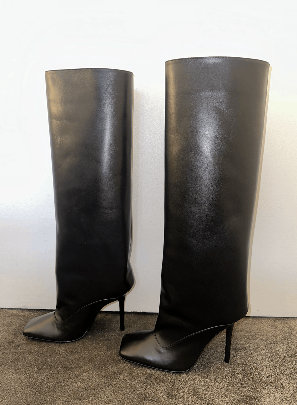 The Attico Sienna Leather Boots Size US 8.5 / IT 38.5 - 2 Thumbnail