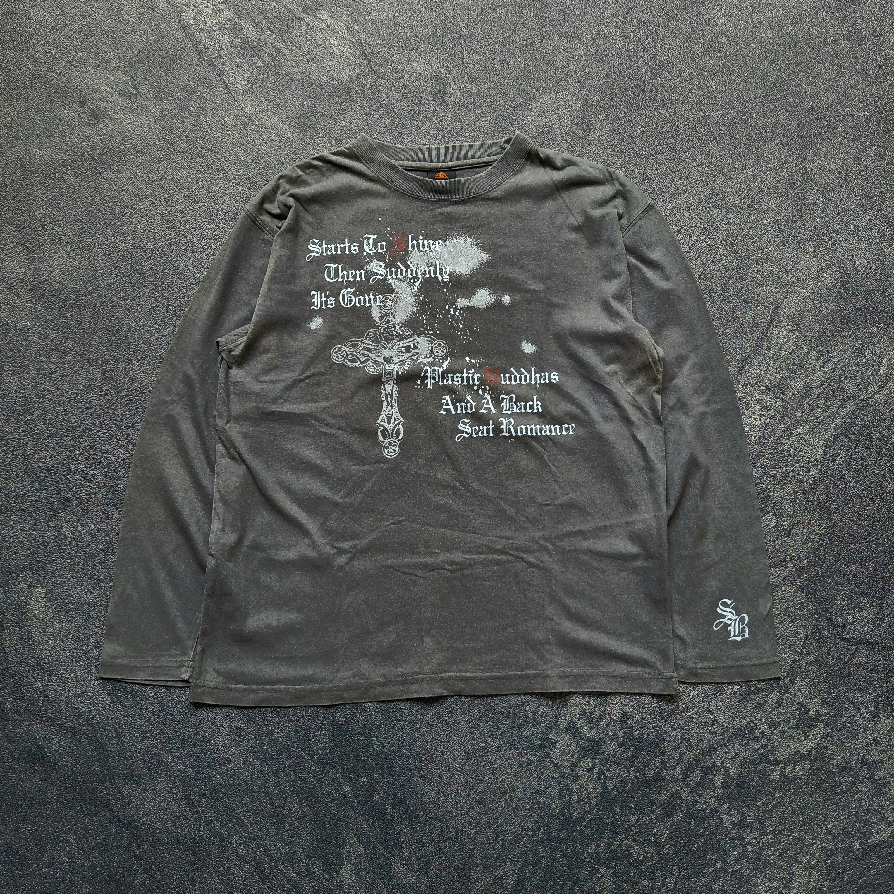 Japanese Brand Barcedos Faded Jesus L/S Shirt Size US M / EU 48-50 / 2 - 1 Thumbnail