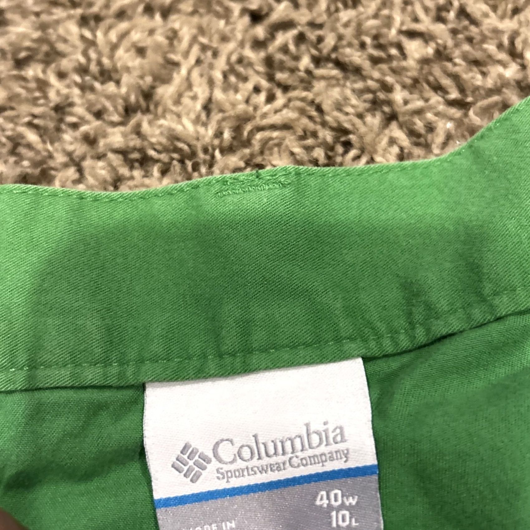 Vintage Columbia Shorts Mens 40 Green Men Size Cotton Cargo B32 Size US 40 / EU 56 - 2 Thumbnail